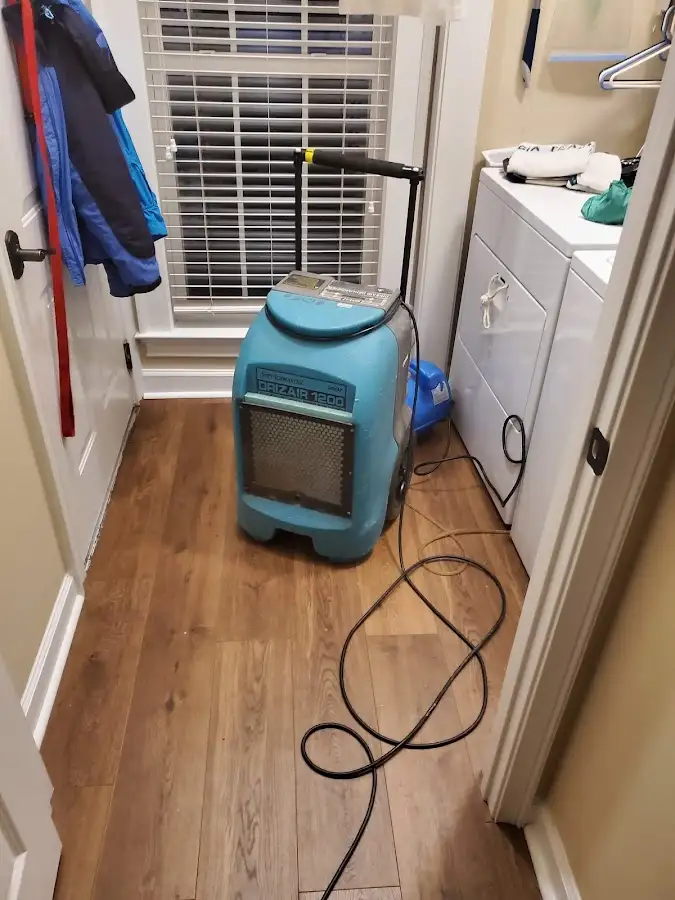 Commercial dehumidifier deployed for Flood Damage Cleanup in Burke Centre
